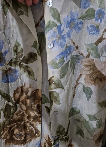 xxl Beden çeşitli Renk Y2k Vintage Çiçek Desenli Şifon Tunik