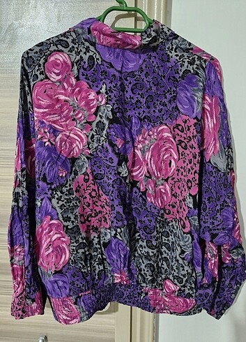 American Vintage Vintage Retro 80s Gül Desenli Gömlek