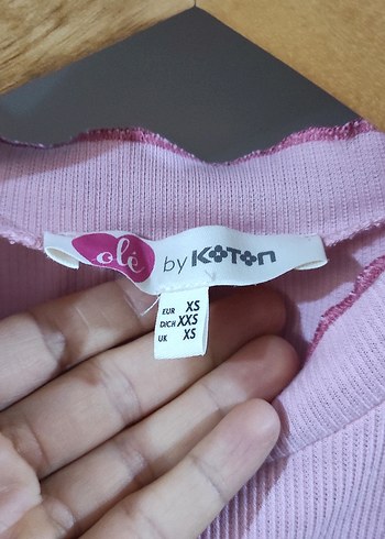 Pembe Mini Crop üst giyim Koton - Görsel 2