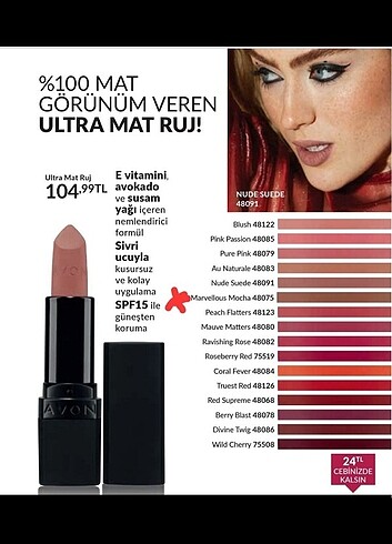 Avon mat ruj