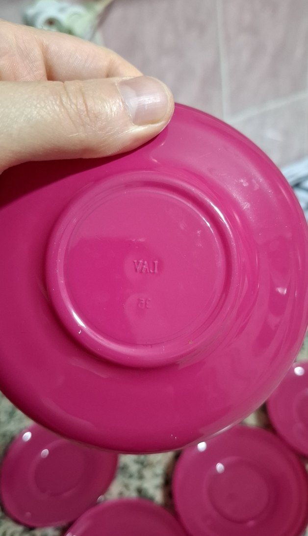 Lav Pembe Renkli çay Tabak Seti - Görsel 3