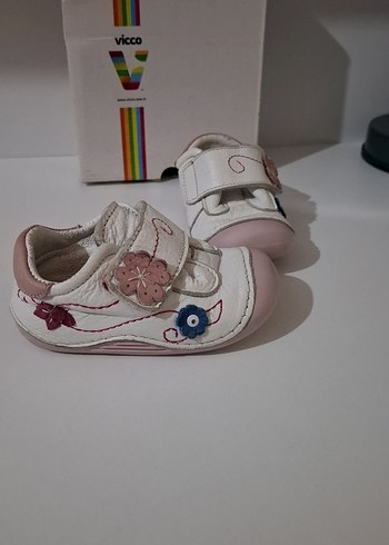 Vicco Kız Bebek İlk Adım Beyaz Ayakkabı