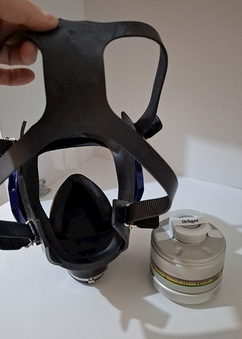 Dräger X-plore 6300 Tam Yüz Maskesi ve Rd40 Filtre - Görsel 4