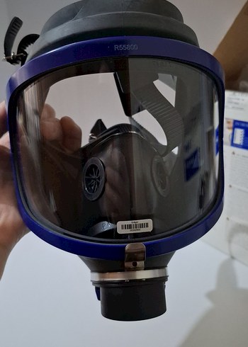 Mavi Havalı Koruyucu Maske ve Filtre - Görsel 2