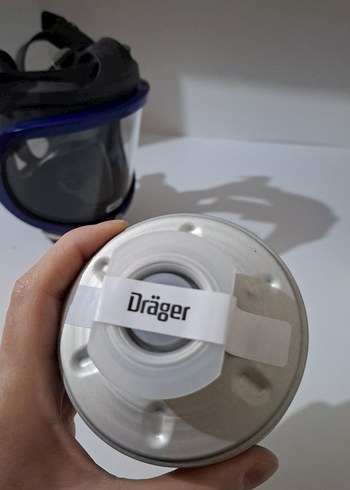 Mavi Havalı Koruyucu Maske ve Filtre - Görsel 3