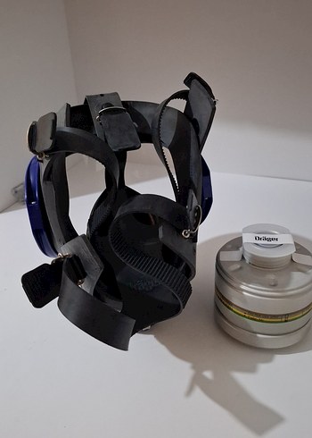 Mavi Havalı Koruyucu Maske ve Filtre - Görsel 6