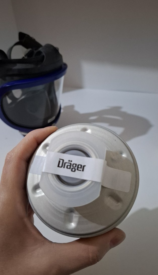 Mavi Havalı Koruyucu Maske ve Filtre - Görsel 3