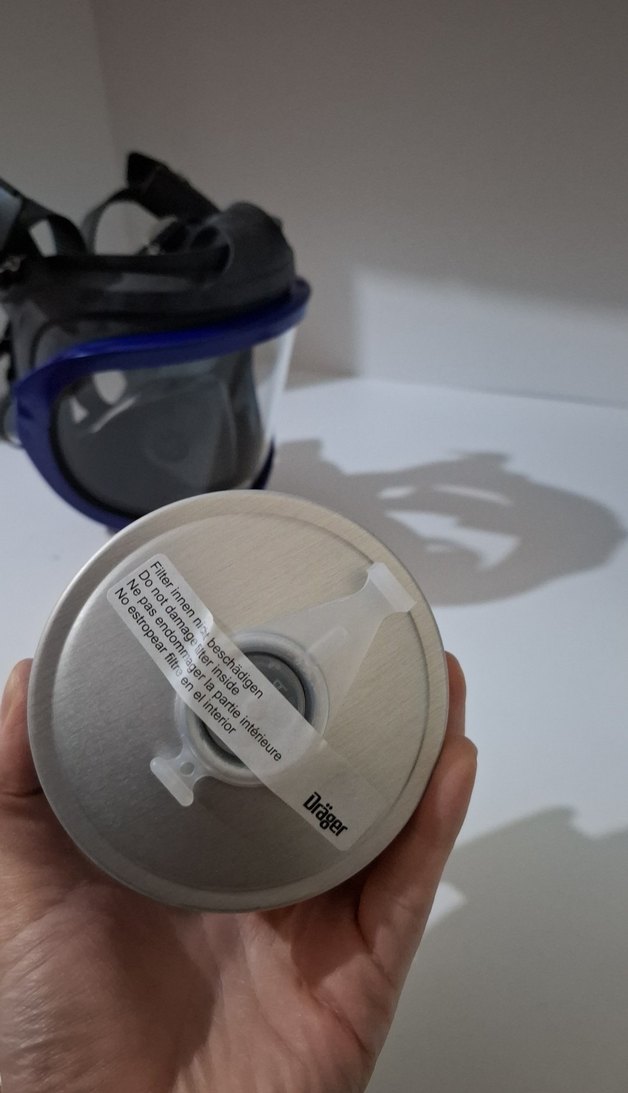 Mavi Havalı Koruyucu Maske ve Filtre - Görsel 4