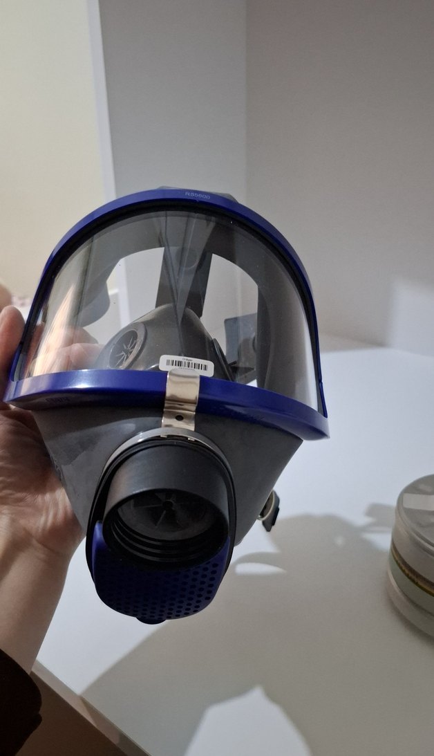 Mavi Havalı Koruyucu Maske ve Filtre - Görsel 5