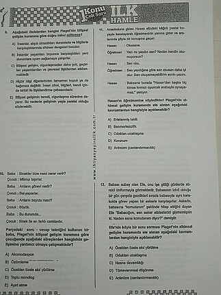 Beden Eğitim bilimleri ihtiyaç yayınları soru bankası