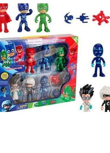 6 lı pjmaskeli karakterler 