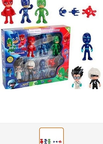  6 lı pjmaskeli karakterler 