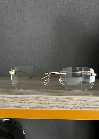 Cartier Gold Şeffaf Gözlükler - Görsel 3
