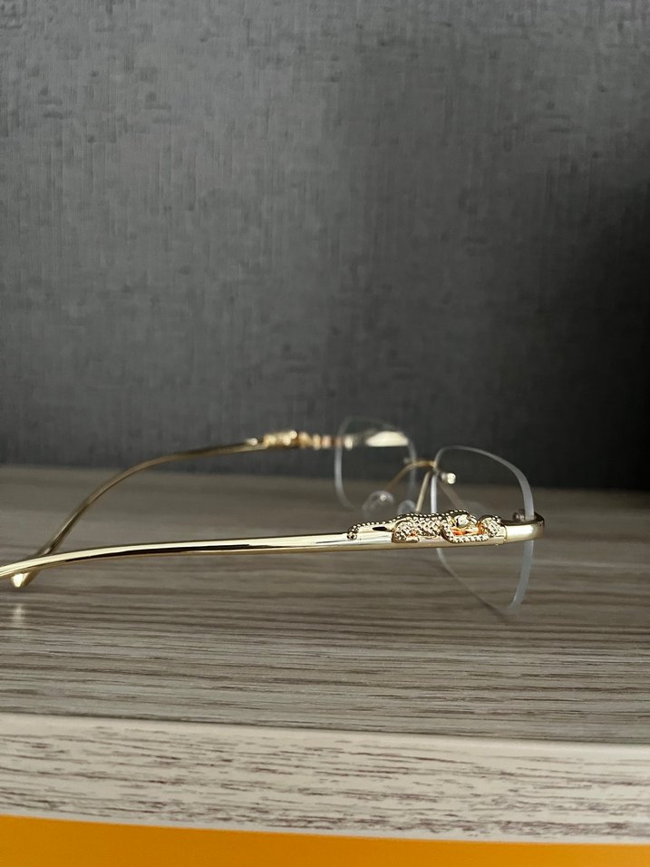 Cartier Gold Şeffaf Gözlükler - Görsel 2