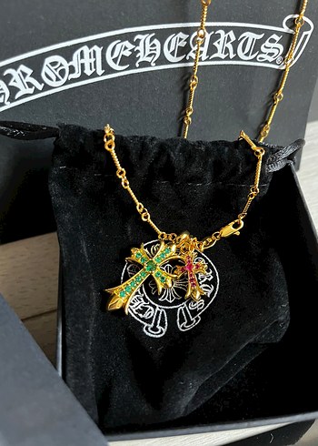 Rick Owens Chrome Hearts Kolye Gold