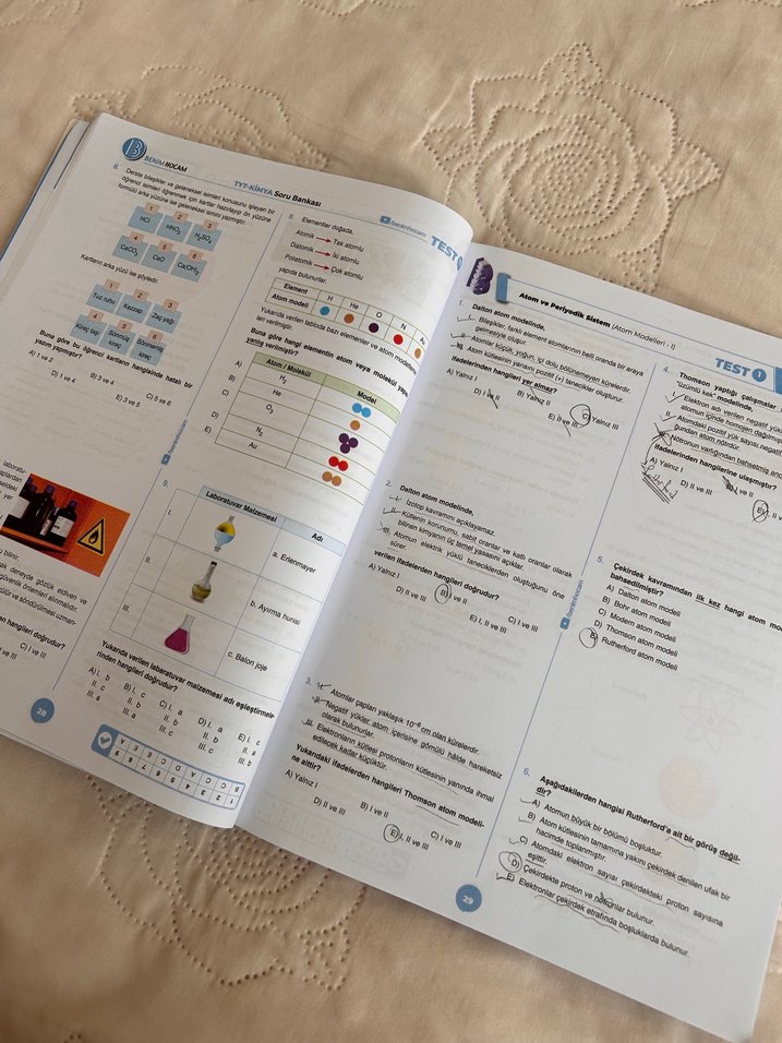 Benim Hocam TYT 2023 Kimya Video Çözümlü Soru Bankası - Görsel 5