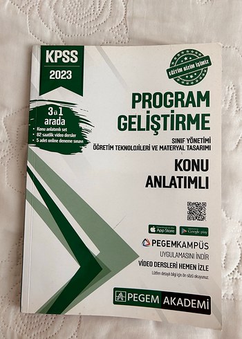 KPSS 2023 Program Geliştirme Konu Anlatımlı Kitap