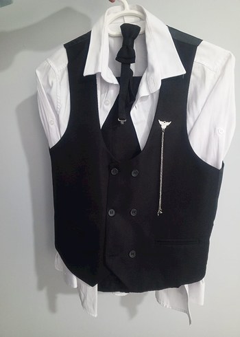 Klasik Siyah Düğmeli Erkek Takım Elbise - Görsel 2