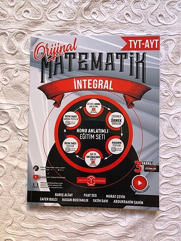 orijinal matematik ayt integral fasikülü soru bankası yks