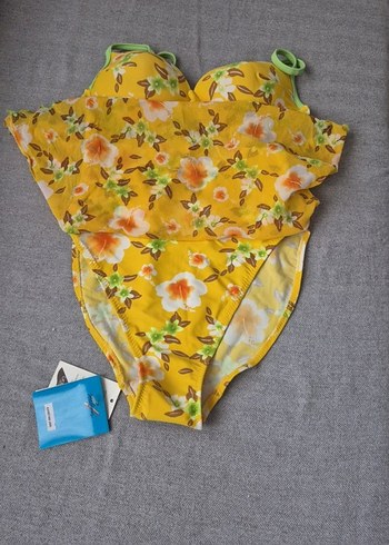 Sarı Çiçek Desenli Bebek Slingi - Görsel 5