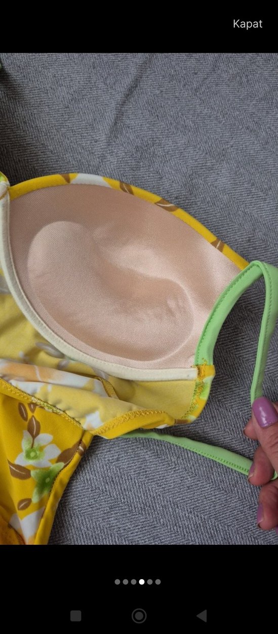 Sarı Çiçek Desenli Bebek Slingi - Görsel 3