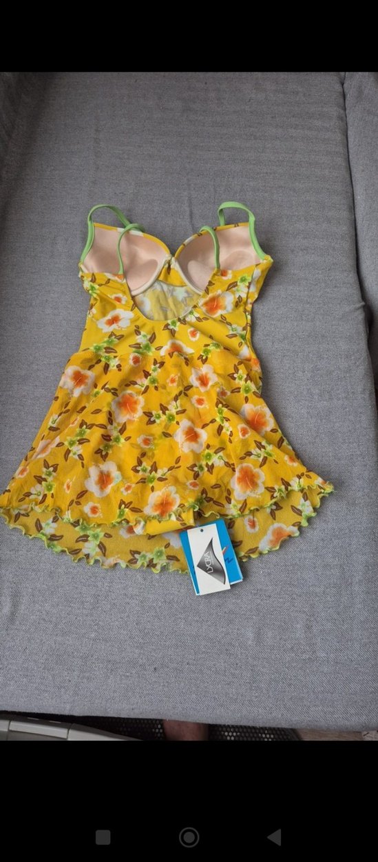 Sarı Çiçek Desenli Bebek Slingi - Görsel 4