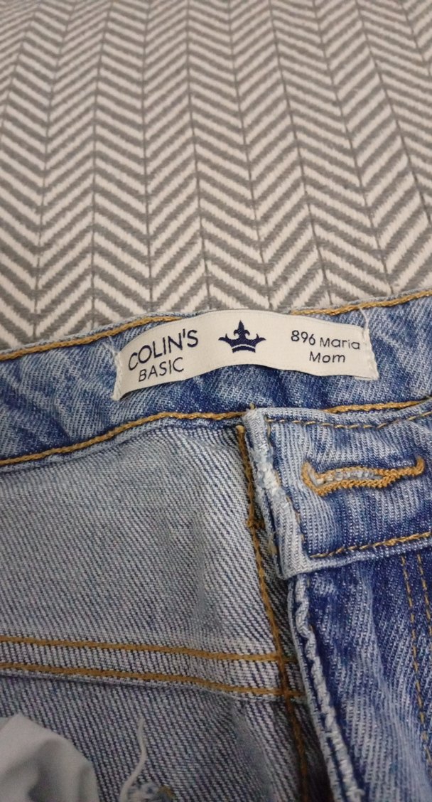 Kadın Bej Midi Denim Jean colıns - Görsel 3