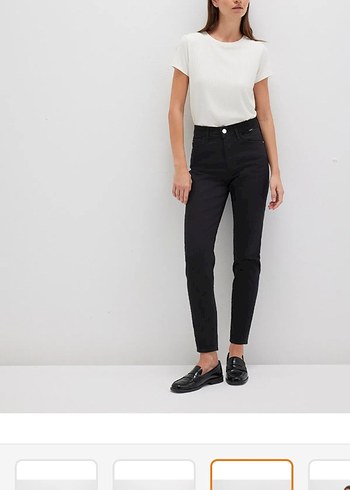 s Beden Siyah Kadın Regular Fit Denim Pantolon