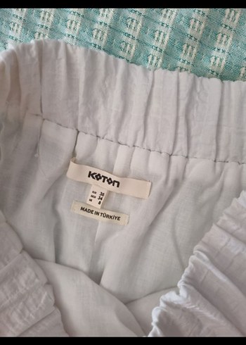 vintage bohem coquette katlı beyaz etek - Görsel 4