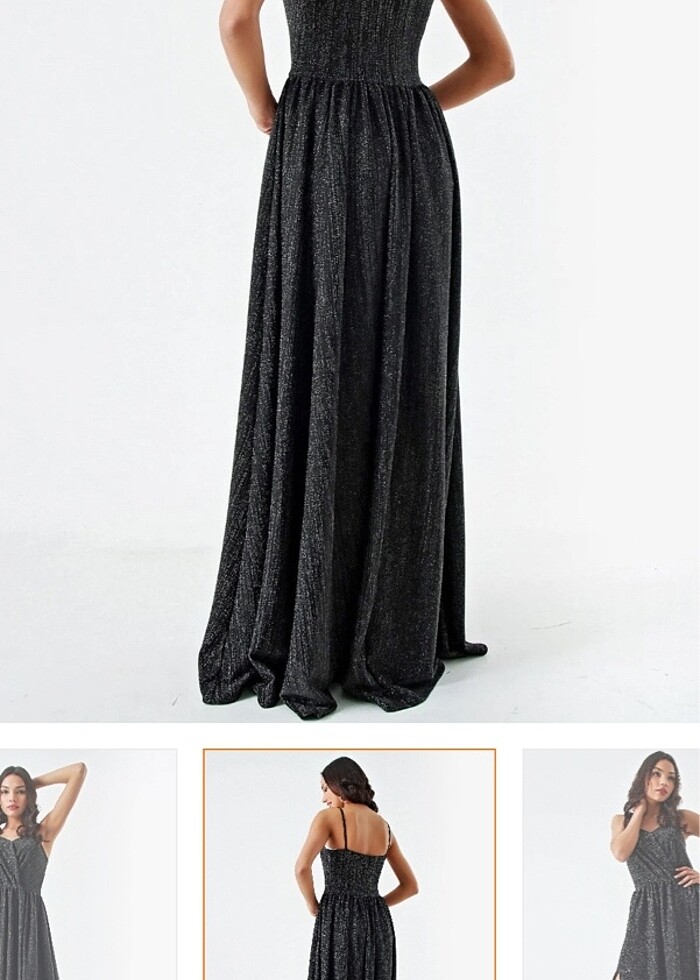 Simli abiye elbise - Görsel 3