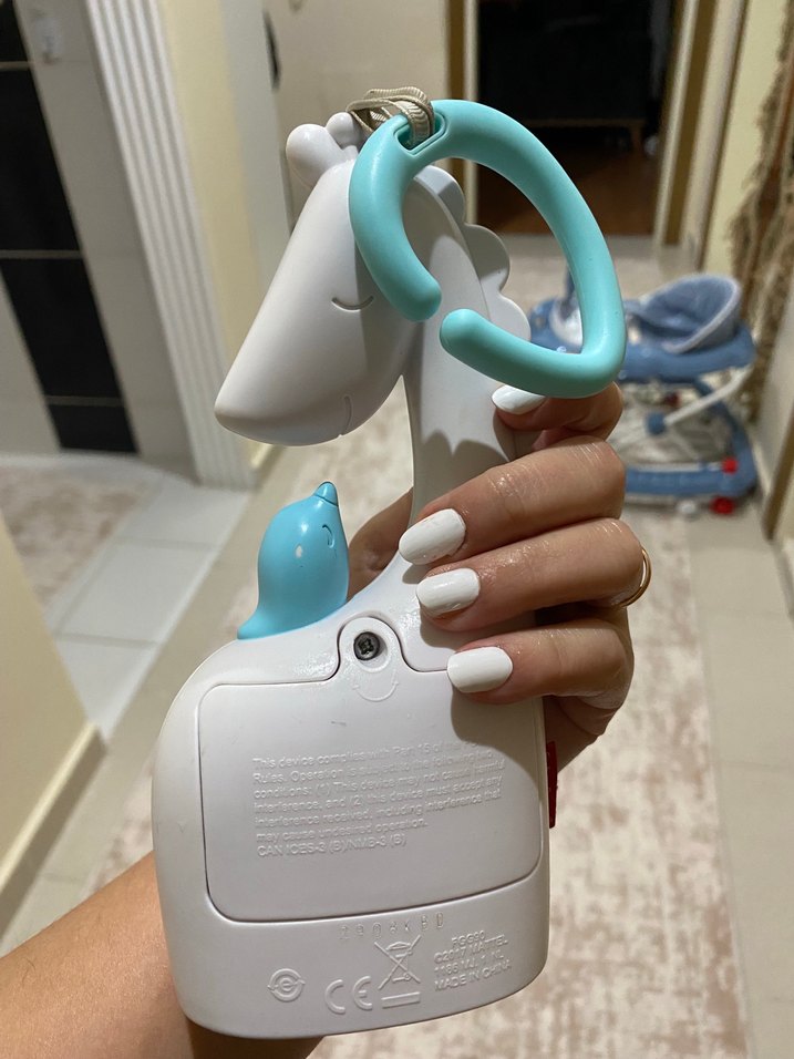 Satıldııı !!! Beyaz Zürafa Müzikli Oyuncak - Görsel 2