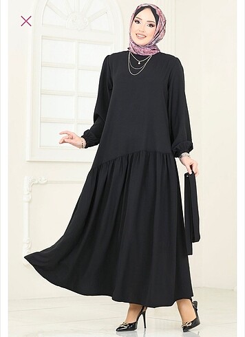 H&M MODASELVİM SİYAH ELBİSE