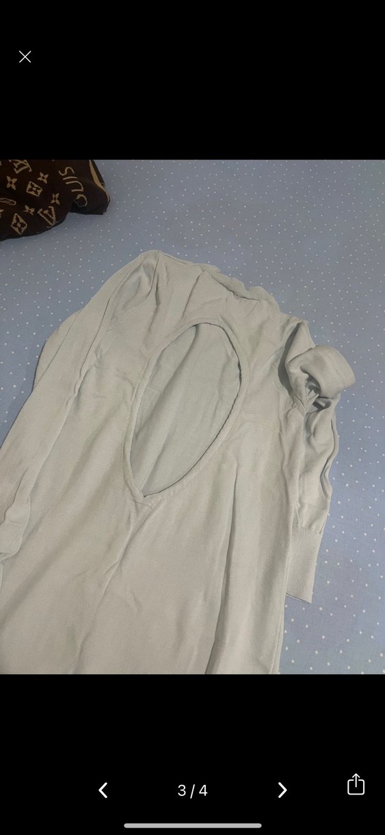 Bebe mavi Uzun Kollu triko Kadın Elbise - Görsel 4