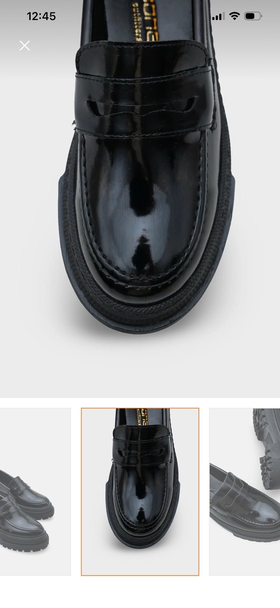 Siyah Rugan Platform Topuklu Kadın Loafer - Görsel 4