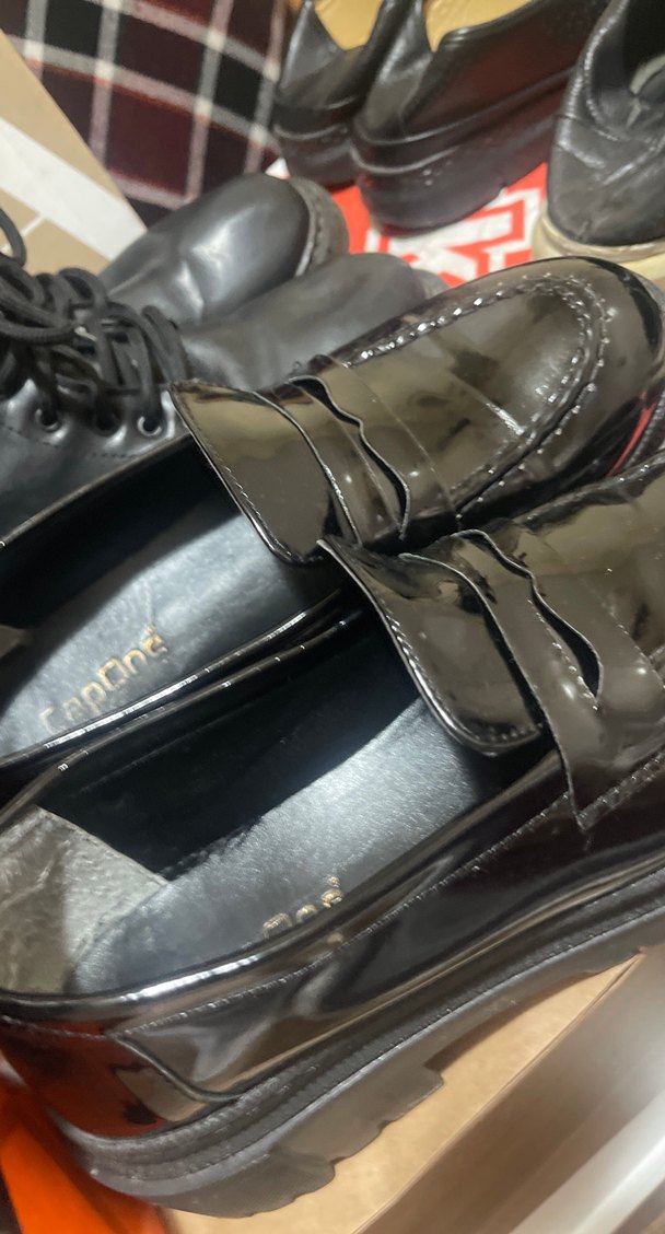 Siyah Rugan Platform Topuklu Kadın Loafer - Görsel 3