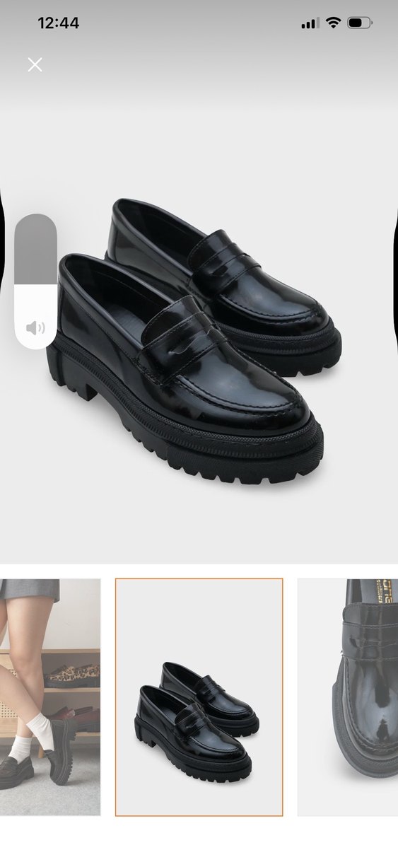 Siyah Rugan Platform Topuklu Kadın Loafer - Görsel 5