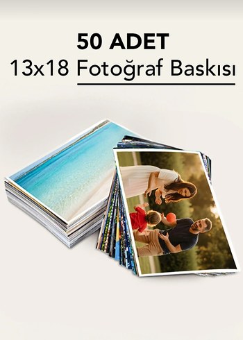 13x18 cm Fotoğraf Baskısı - 50 Adet