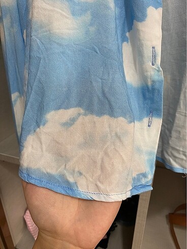m Beden Bershka Crop gömlek