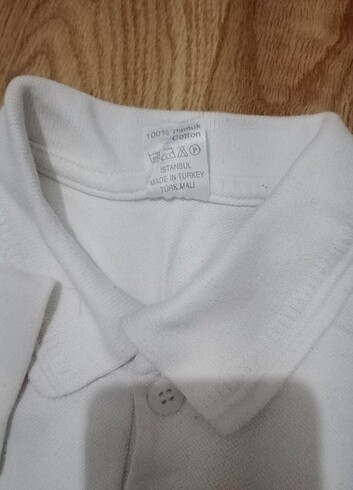 9 Yaş Beden beyaz Renk Polo yaka Lacoste t şort 