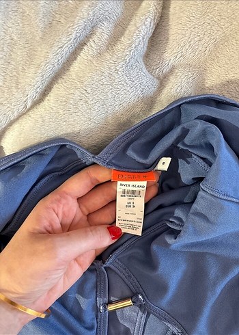 Mavi Strappy Kadın Mayo - Görsel 2