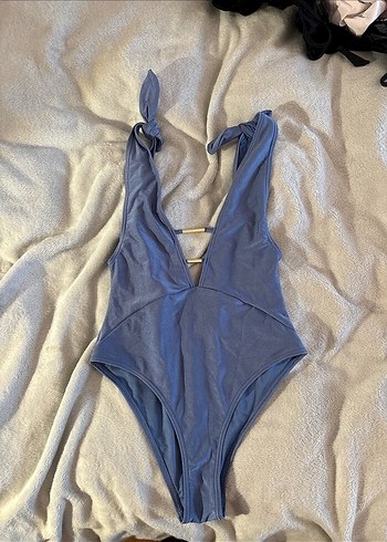 Mavi Strappy Kadın Mayo - Görsel 5