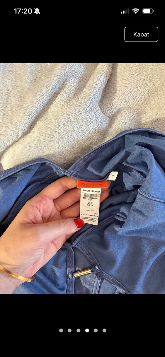 Mavi Strappy Kadın Mayo - Görsel 2