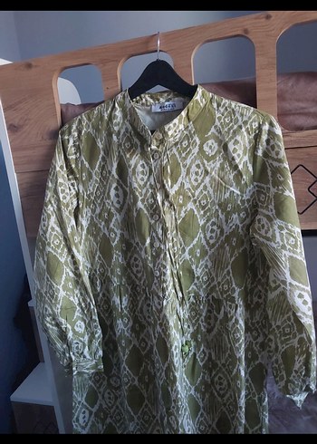 Defacto Kadın Desenli Uzun Kollu Maxi Elbise - Görsel 2