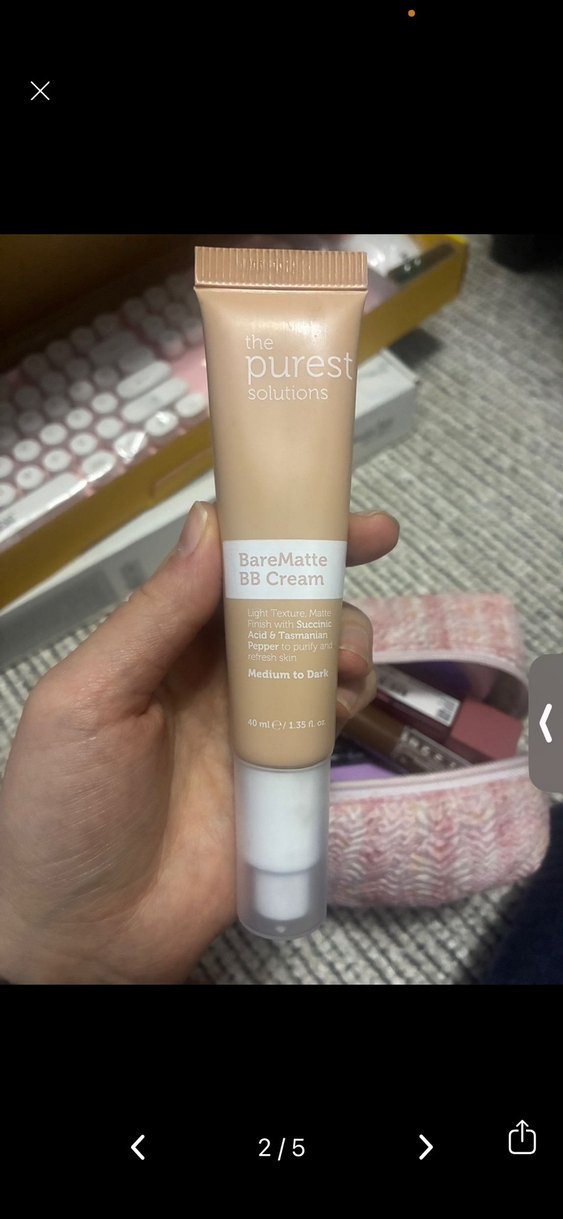 The purest BareMatte BB Krem - Orta ila Koyu Ten - Görsel 2