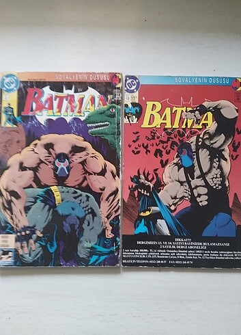 Batman şövalyenin düşüşü cilt1 cilt2 