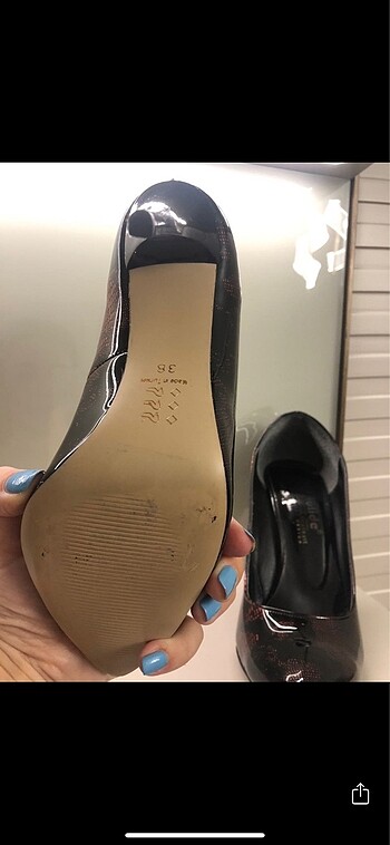 38 Beden siyah Renk Stiletto