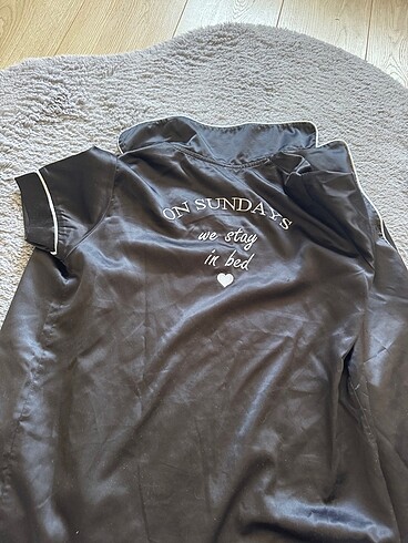 s Beden siyah Renk Penye pijama takımı