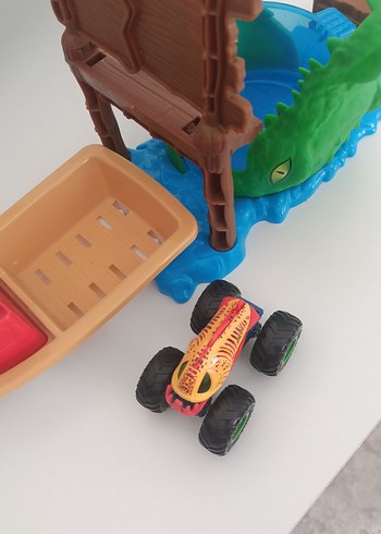 Hot Wheels MonsterTrucks Timsahtan Kaçış Renk Değiştiren Oyun