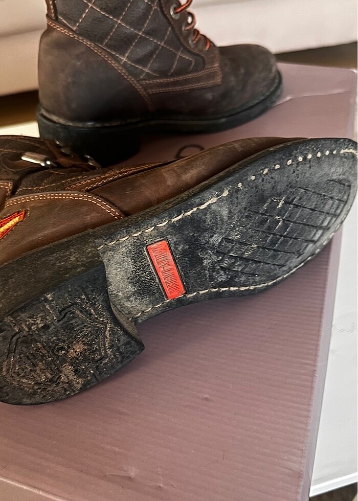 Harley davidson kahverengi bot - Görsel 3