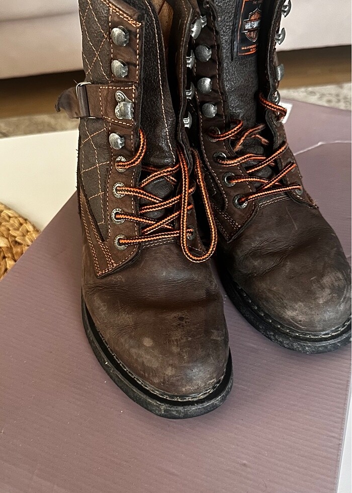 Harley davidson kahverengi bot - Görsel 2